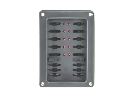 10 Way Fuse Box Waterproof ATS - Standard Blade Clip Cover Led