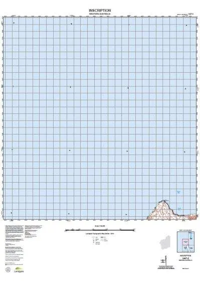 1447-2 Inscription Topographic Map by Landgate (2015)