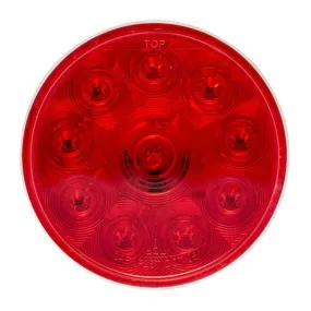 4"Red Round Tail/Stop/Turn Led Light With 10 Leds & Red Lens | F235148