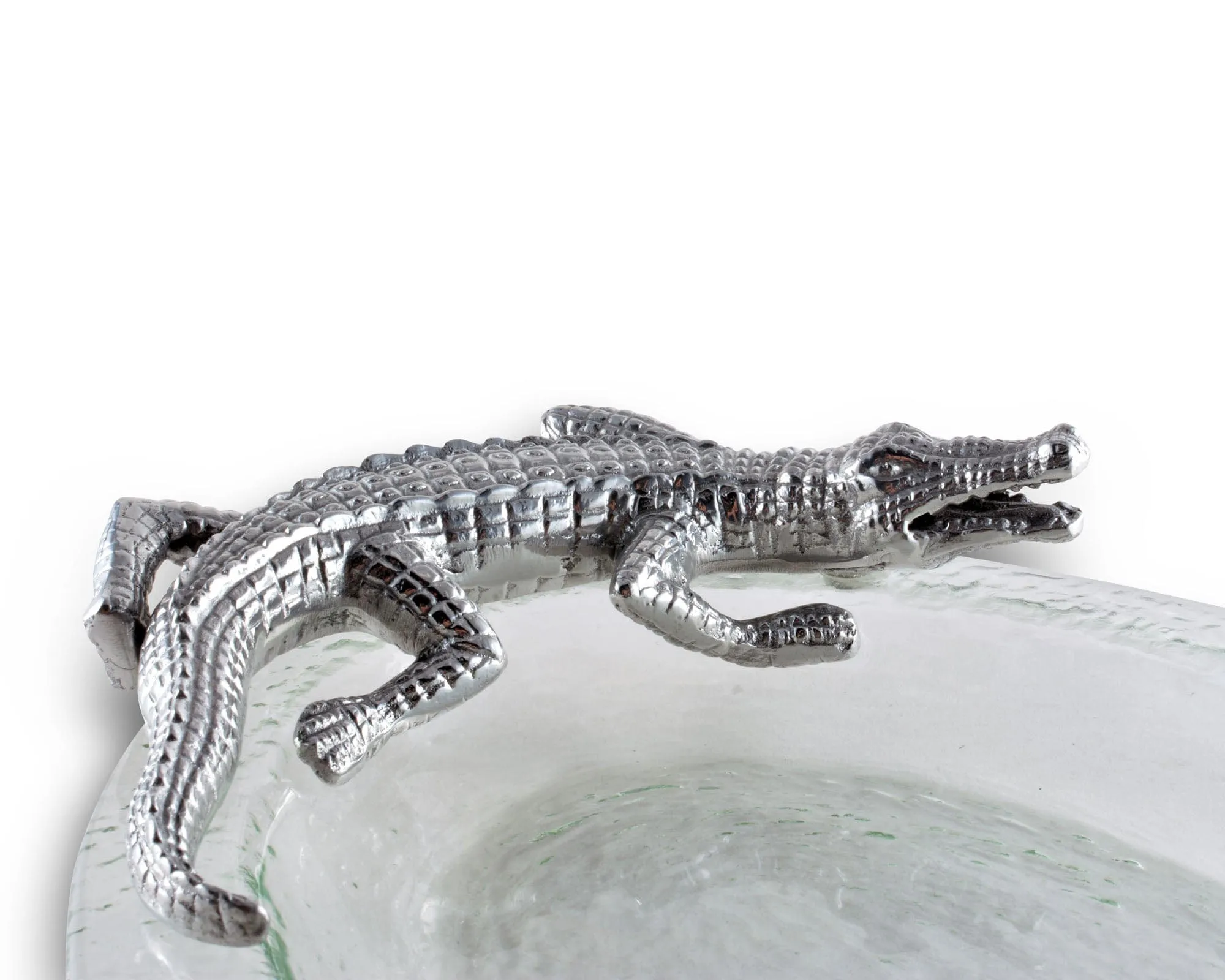 Alligator Glass Platter