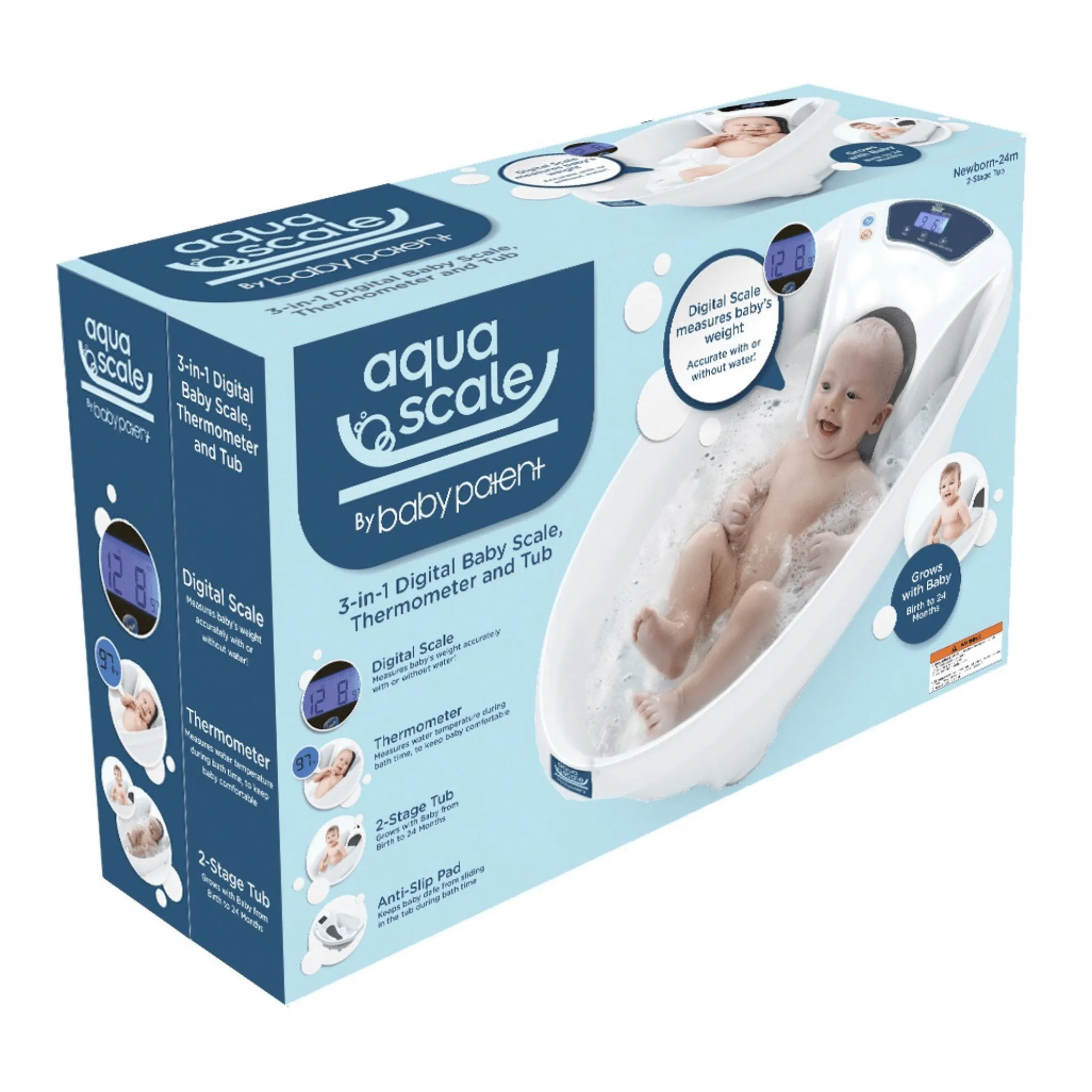 Aqua Scale V3 Digital Baby Bath White