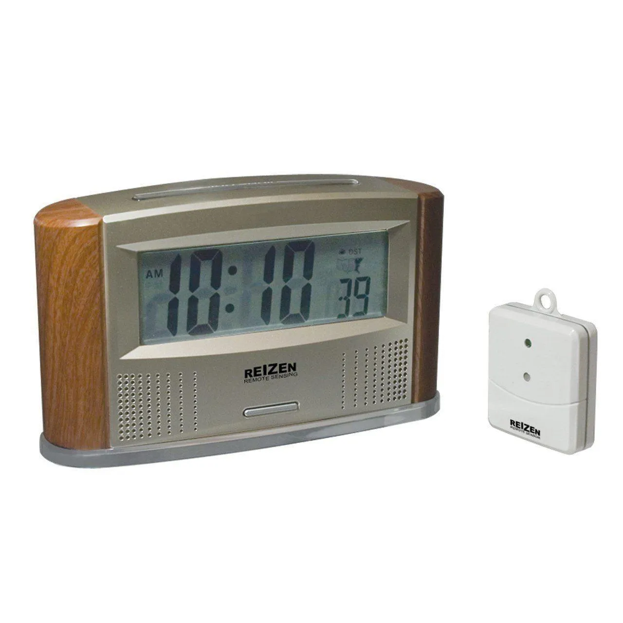 Atomic Talking Clock with Indoor-Outdoor Thermometer