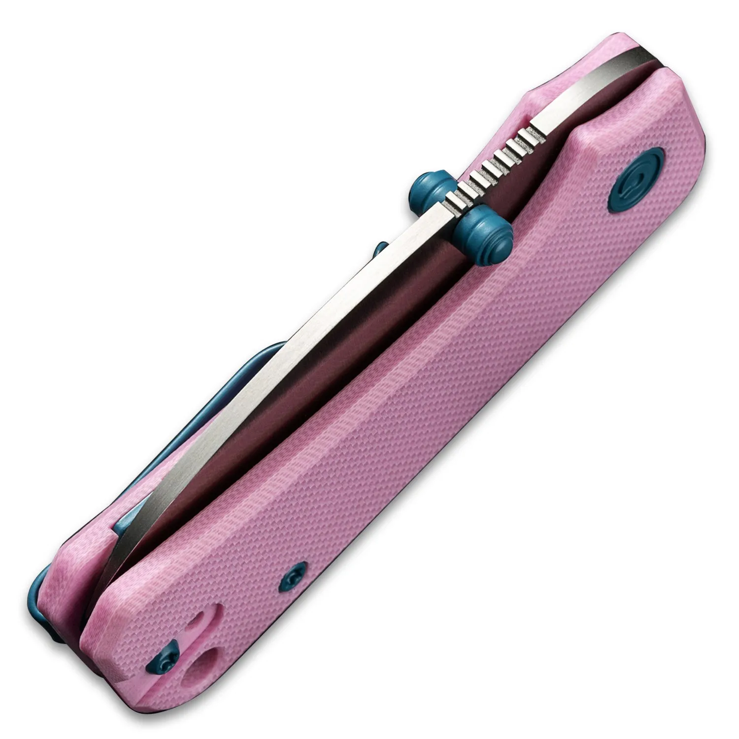 Baby Banter Pocket Knife - Powder Pink G10 - Satin Nitro V