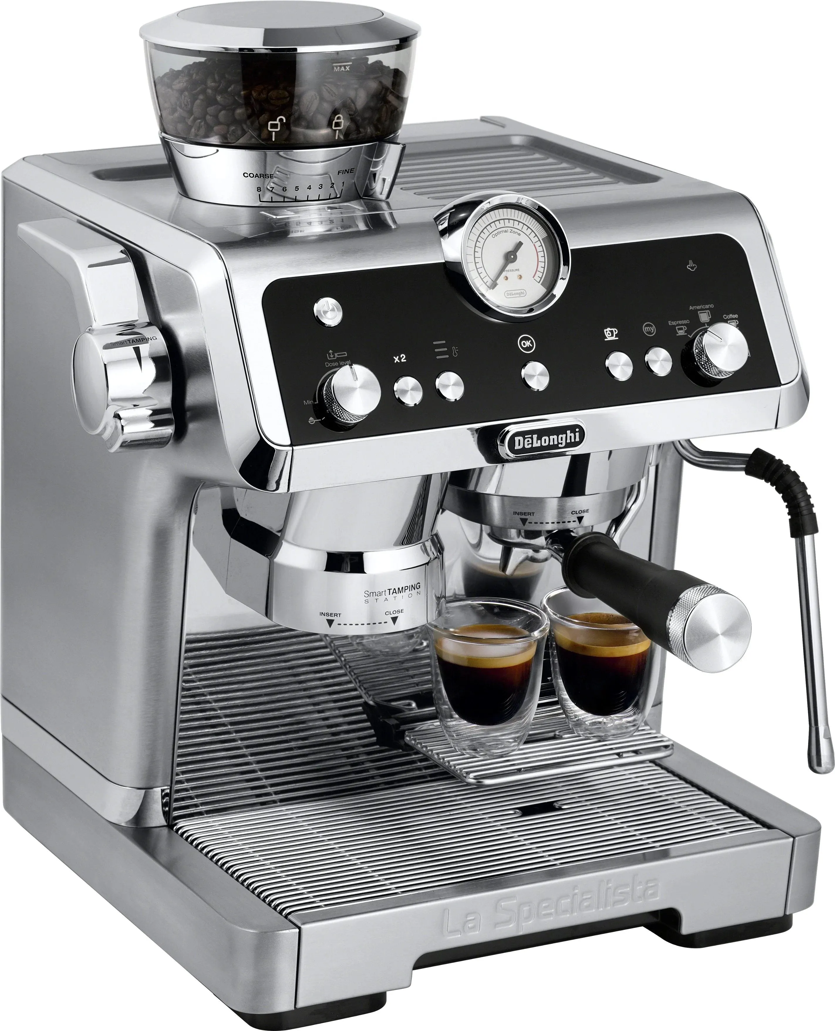 De'Longhi - La Specialista Prestigio Espresso Machine with Dual Heating System - Stainless Steel