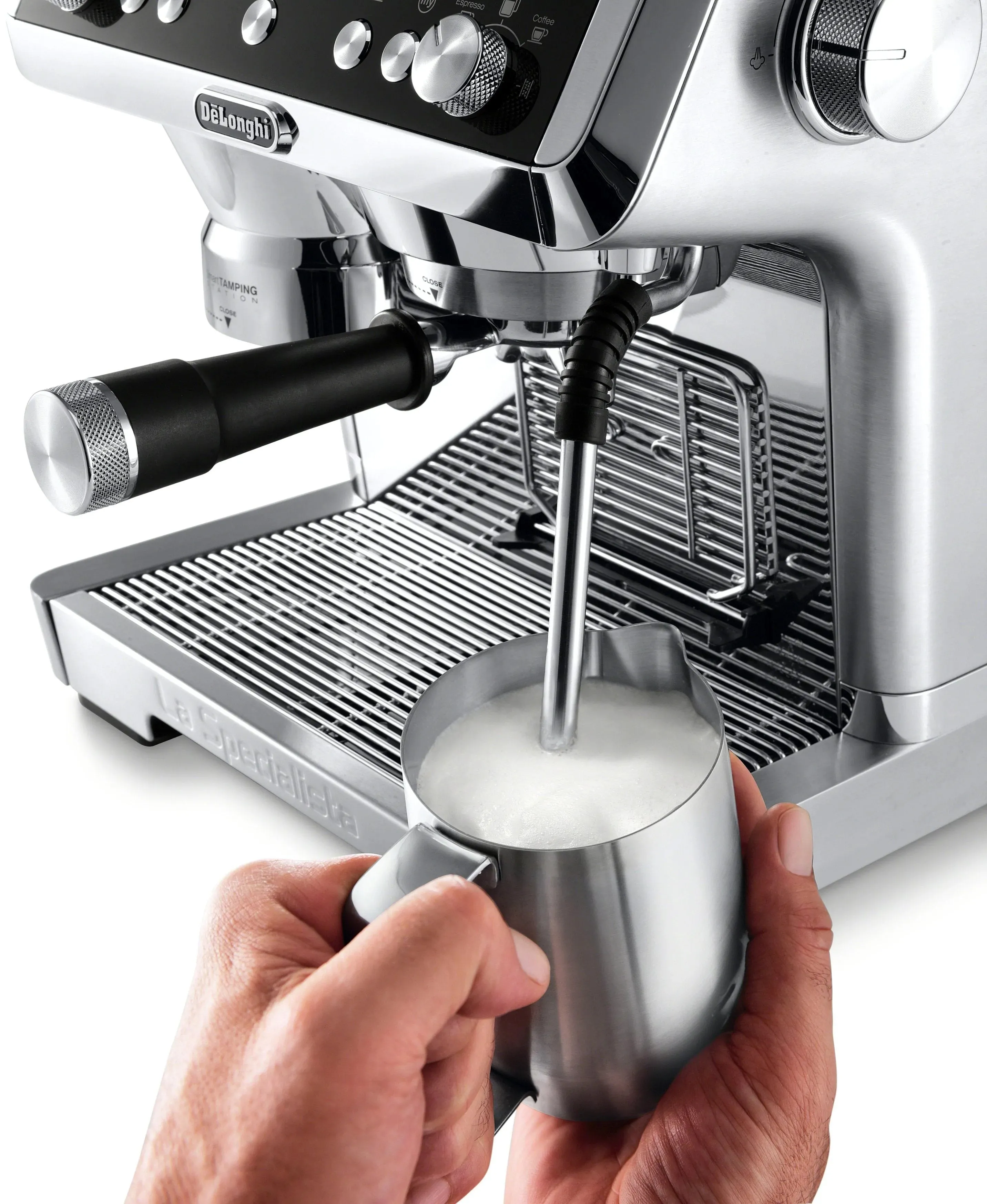 De'Longhi - La Specialista Prestigio Espresso Machine with Dual Heating System - Stainless Steel