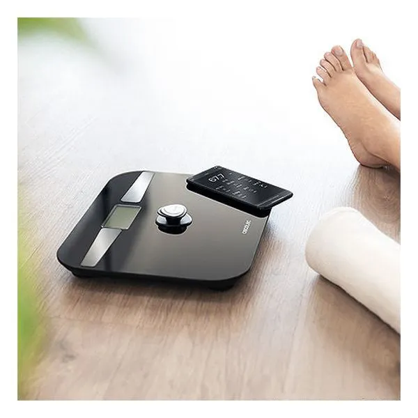 Digital Bathroom Scales Cecotec EcoPower 10200 Smart Healthy LCD Bluetooth 180 kg Black