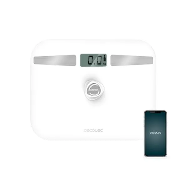 Digital Bathroom Scales Cecotec EcoPower 10200 Smart LCD Bluetooth 180 kg White