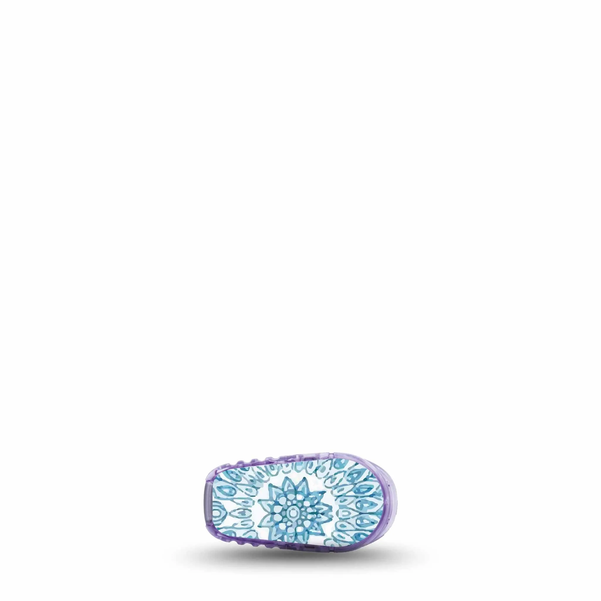 ExpressionMed Dexcom G6 Transmitter Sticker (Aqua Floral)