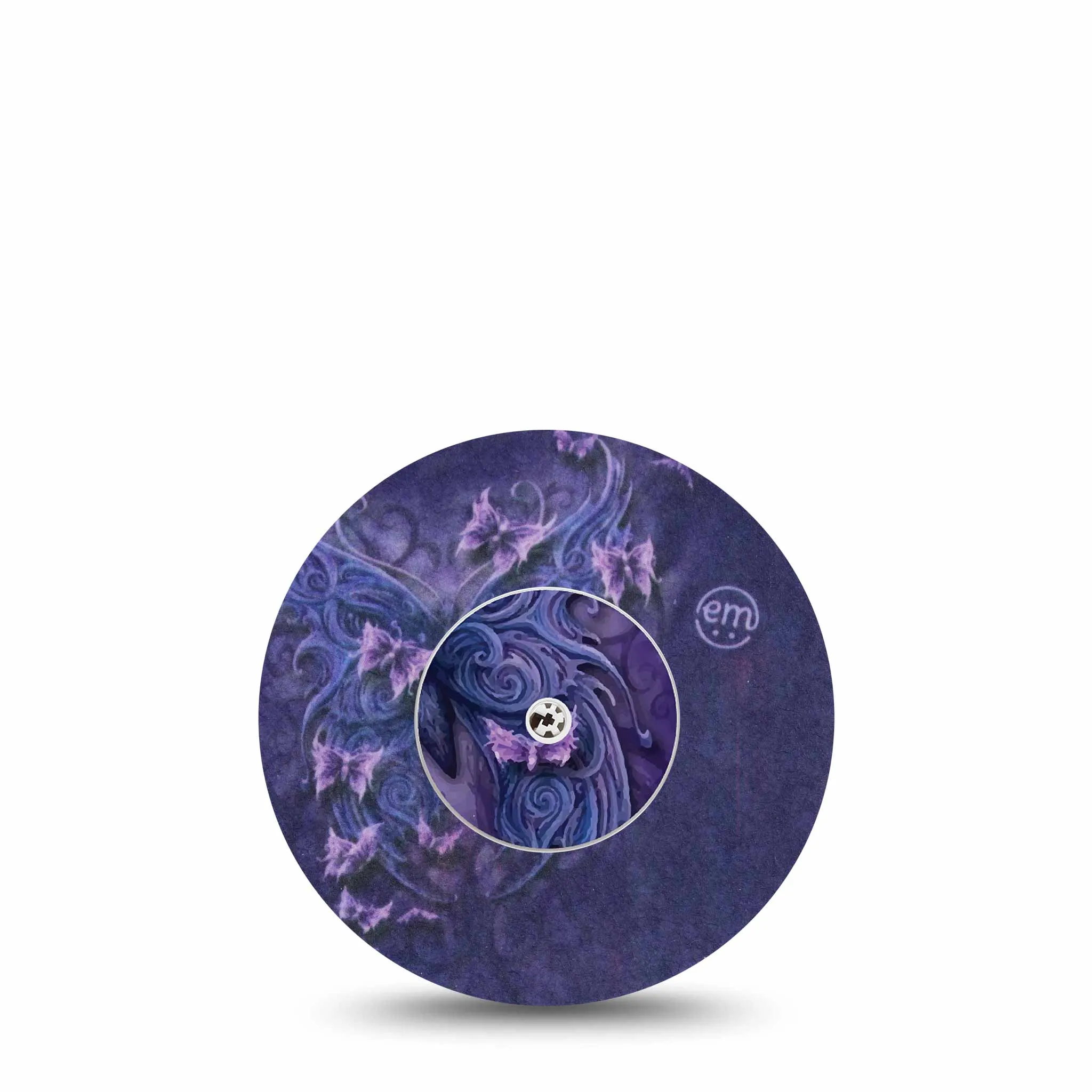 ExpressionMed Libre Sensor Sticker (Purple Butterfly)