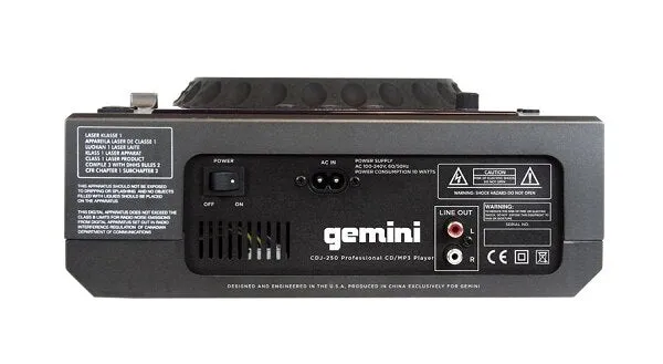 Gemini CDJ-250 Tabletop Media Player