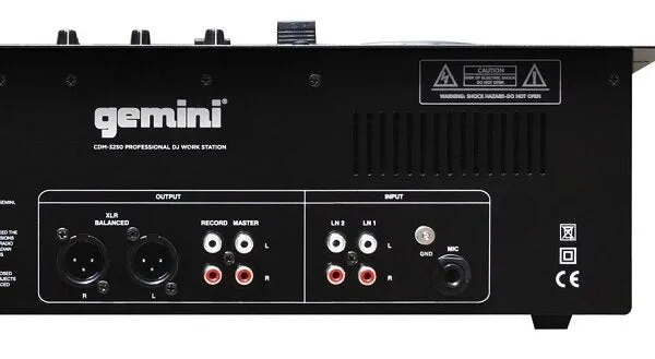 Gemini CDM-3250 Dual CD Player-DJ Mixer - Store Demo