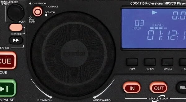 Gemini CDX-1210 2U Single MP3-CD Player