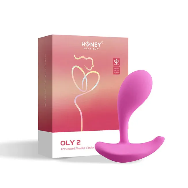 Enhanced Pink Honey Play Box Oly 2 Wearable Vibrator with Pressure Sensing Technology