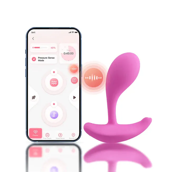 Enhanced Pink Honey Play Box Oly 2 Wearable Vibrator with Pressure Sensing Technology