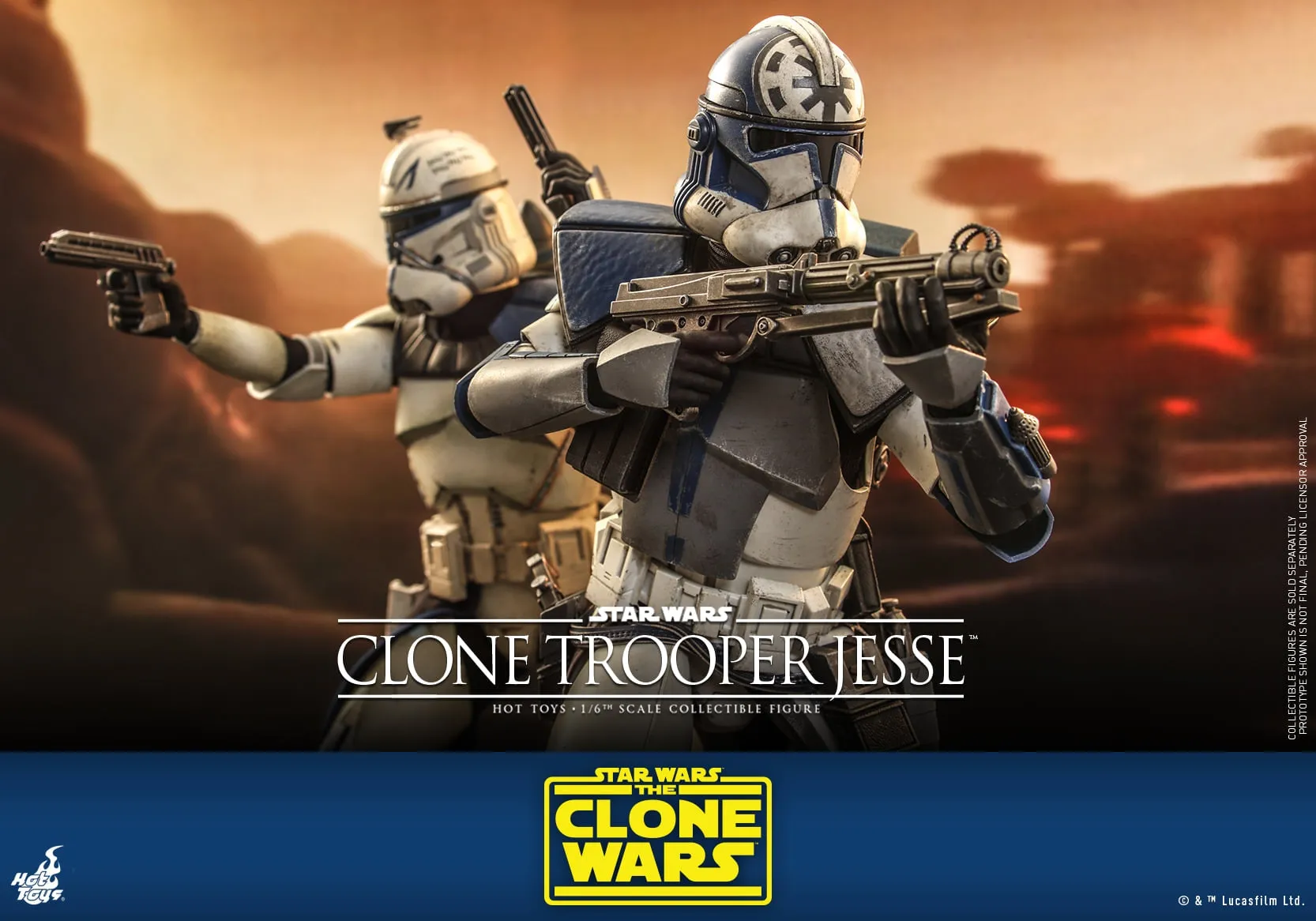 Hot Toys - TMS064 - Star Wars: The Clone Wars - 1/6th scale Clone Trooper Jess Collectible Figure