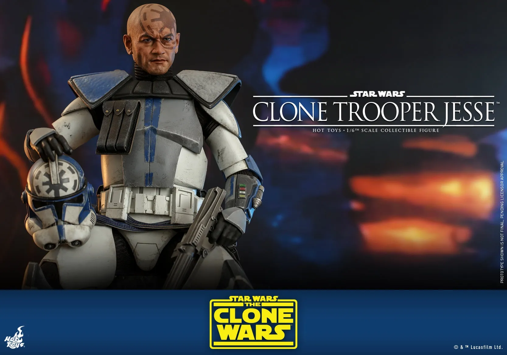 Hot Toys - TMS064 - Star Wars: The Clone Wars - 1/6th scale Clone Trooper Jess Collectible Figure