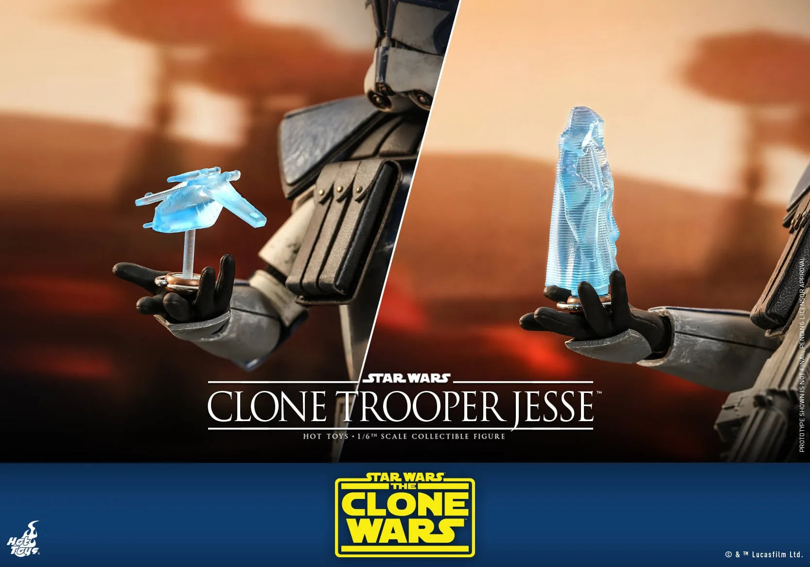 Hot Toys - TMS064 - Star Wars: The Clone Wars - 1/6th scale Clone Trooper Jess Collectible Figure