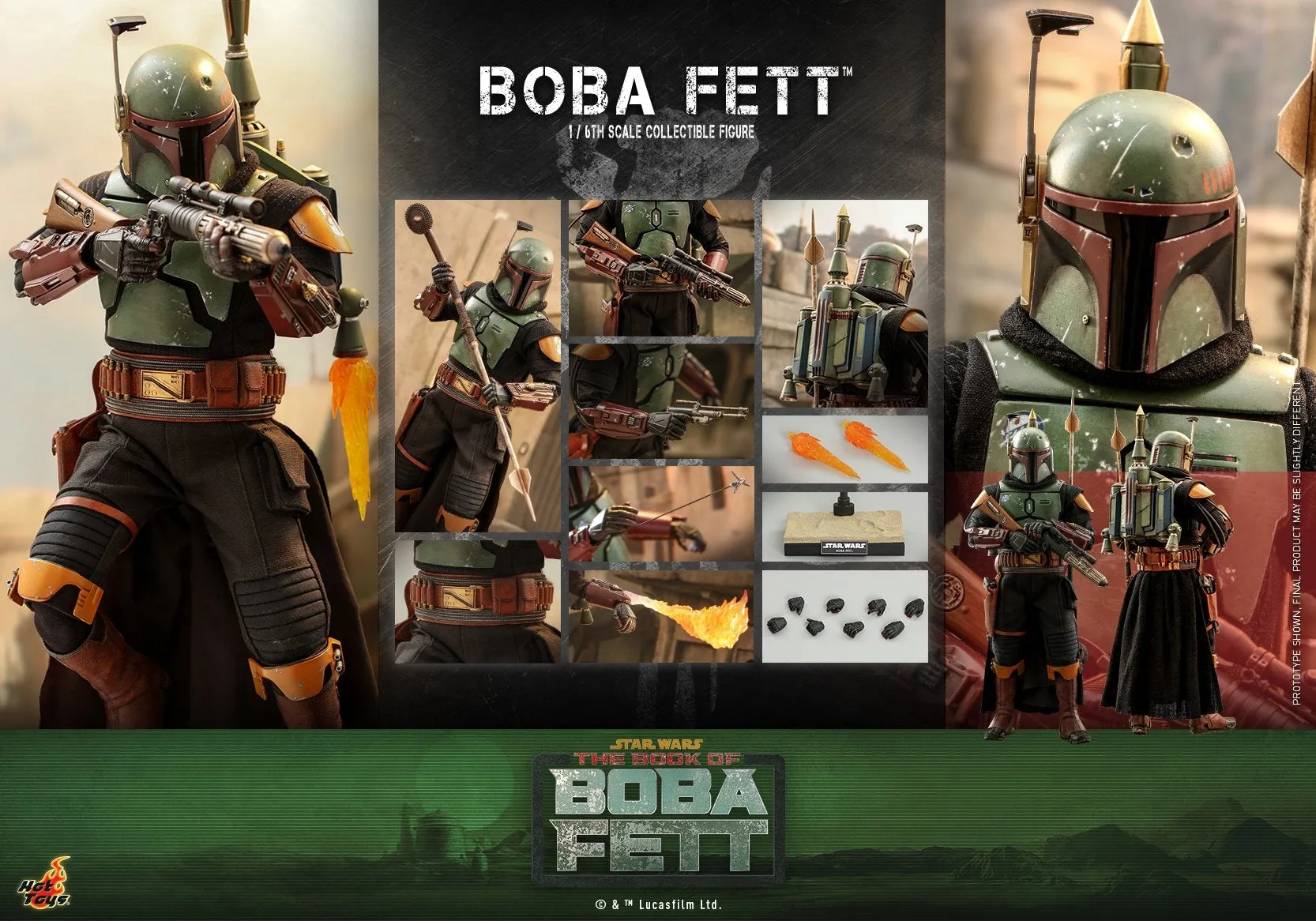 Hot Toys - TMS078 - Star Wars: The Book of Boba Fett - 1/6th scale Boba Fett Collectible Figure