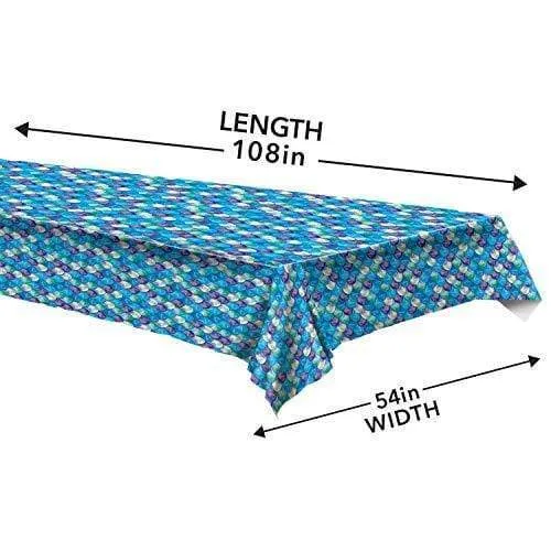 Mermaid Party Supplies - Mermaid Scales Table Cover - 2 Pack