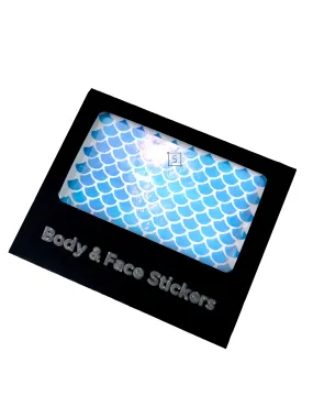 Mermaid Scales Body And Face Stickers