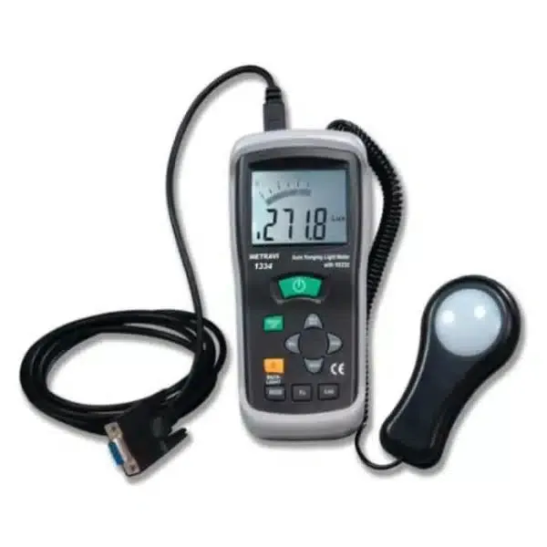 Metravi 1334 Lux Meter with USB PC Interface