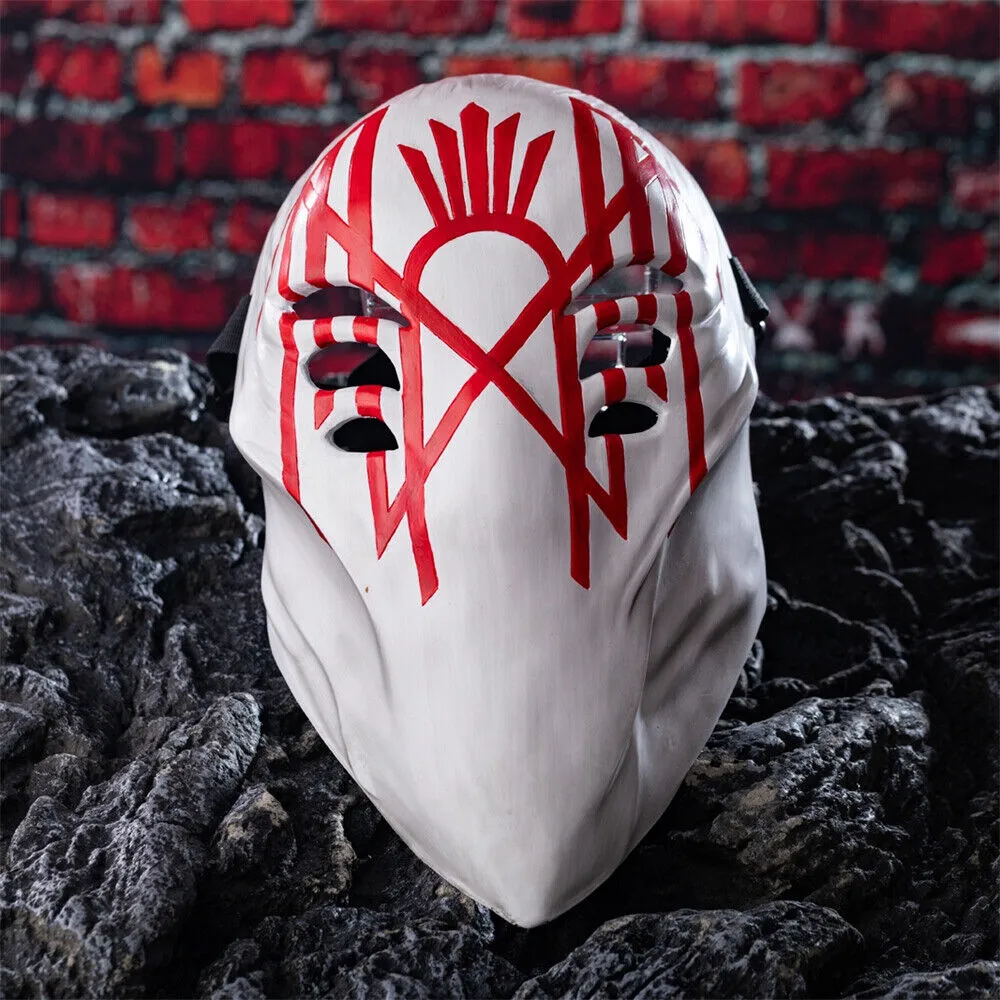 【New Arrival】Xcoser Rock Band Sleep Cosplay Costume Masks Shoulder Armors Prop Resin Fans Gift