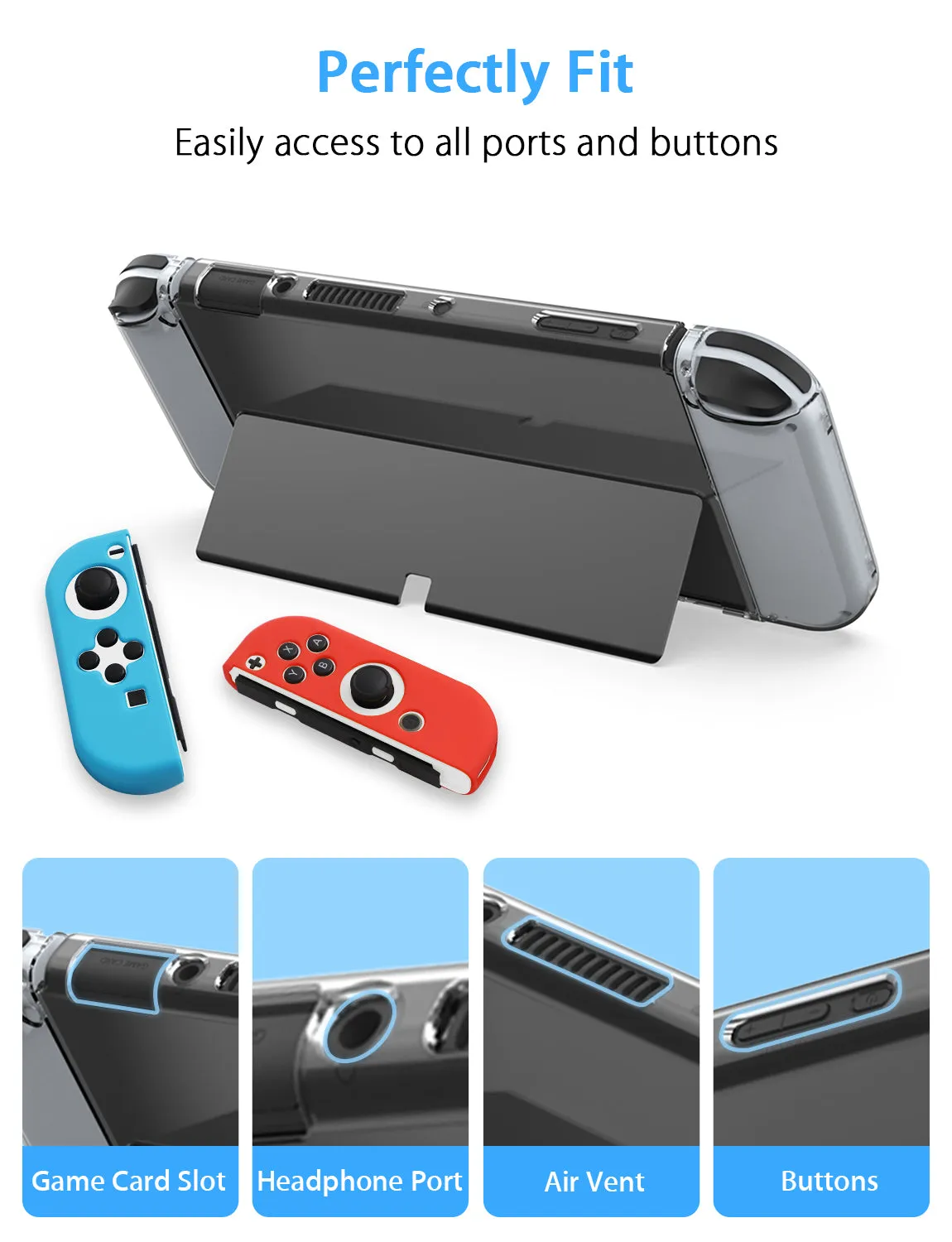 NexiGo Carrying Case and Accessory Kit for Nintendo Switch OLED