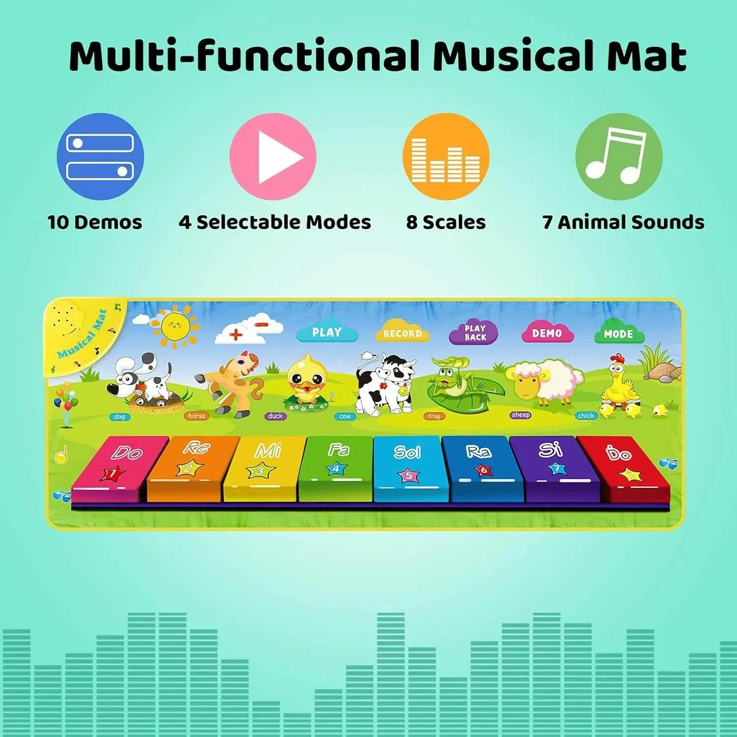 Piano Educational Playmat For Kids