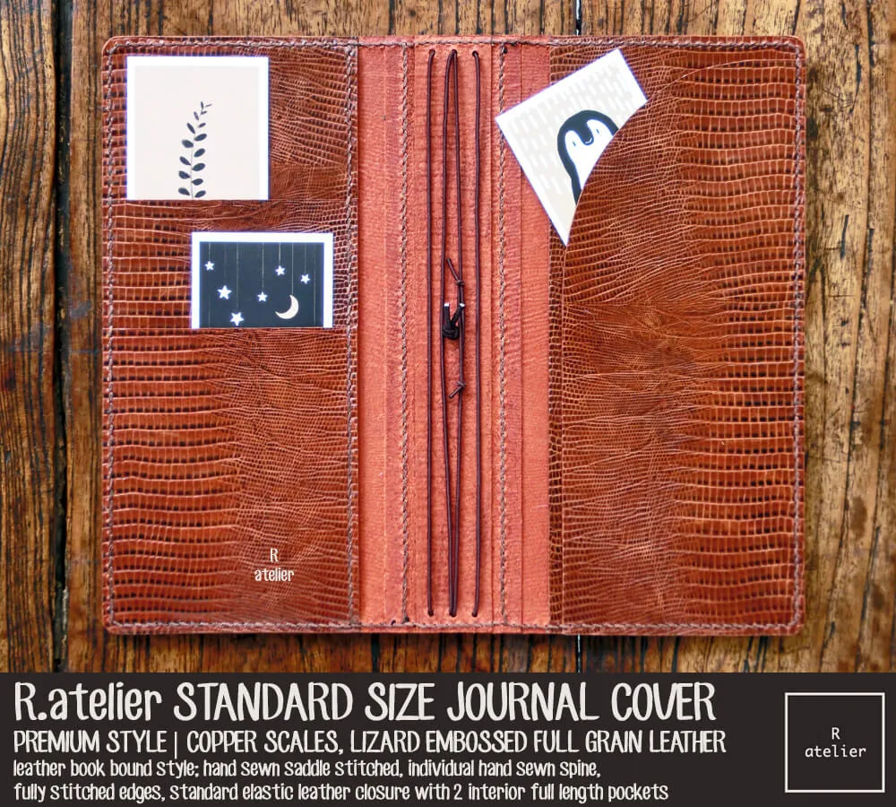 R.atelier Standard TN Leather Folio | Copper Scales