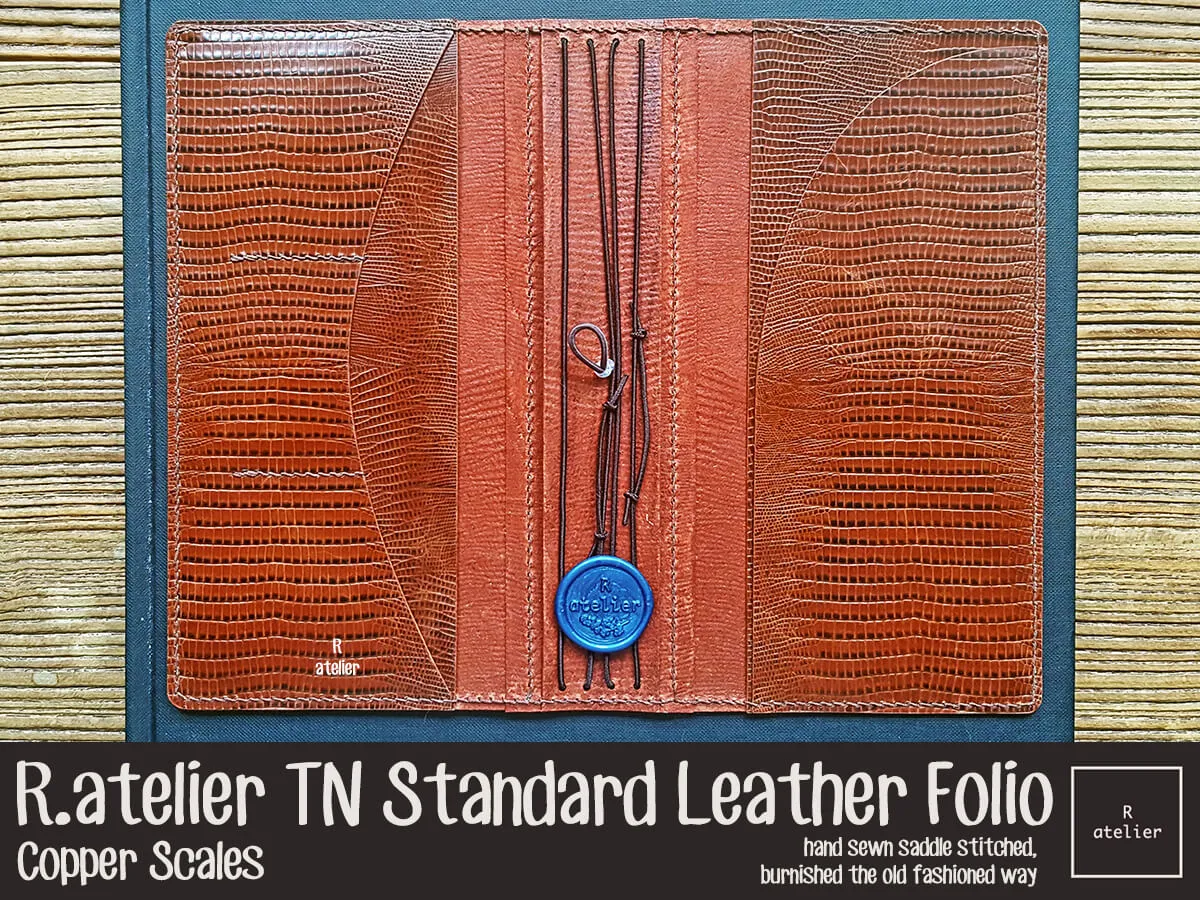 R.atelier Standard TN Leather Folio | Copper Scales