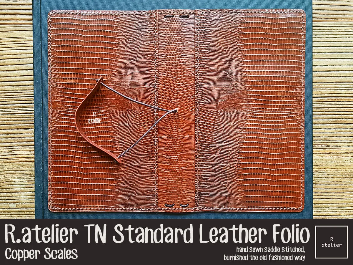 R.atelier Standard TN Leather Folio | Copper Scales