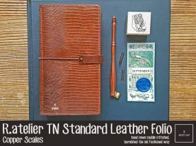 R.atelier Standard TN Leather Folio | Copper Scales