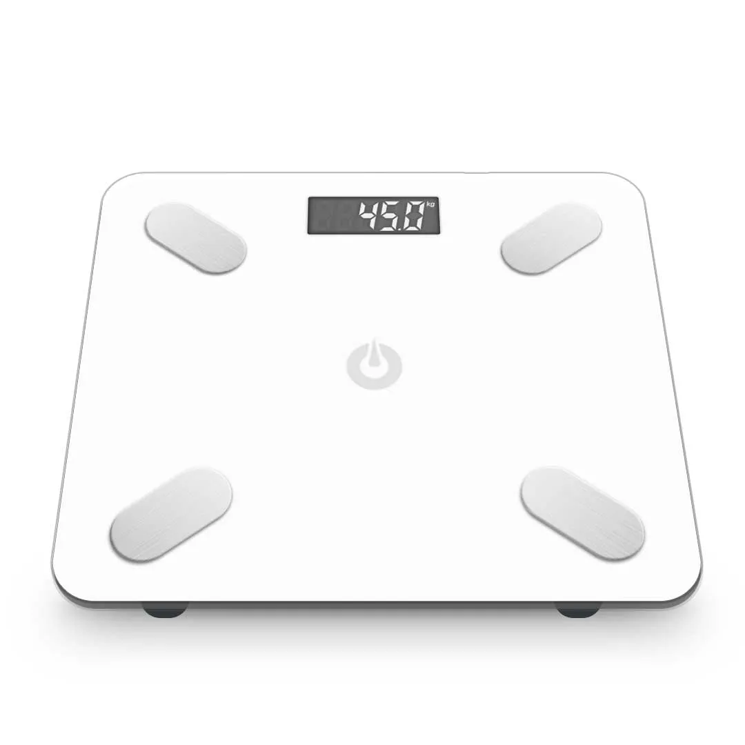 SOGA 2X Wireless Bluetooth Digital Body Fat Scale Bathroom Weighing Scales Health Analyzer Weight White