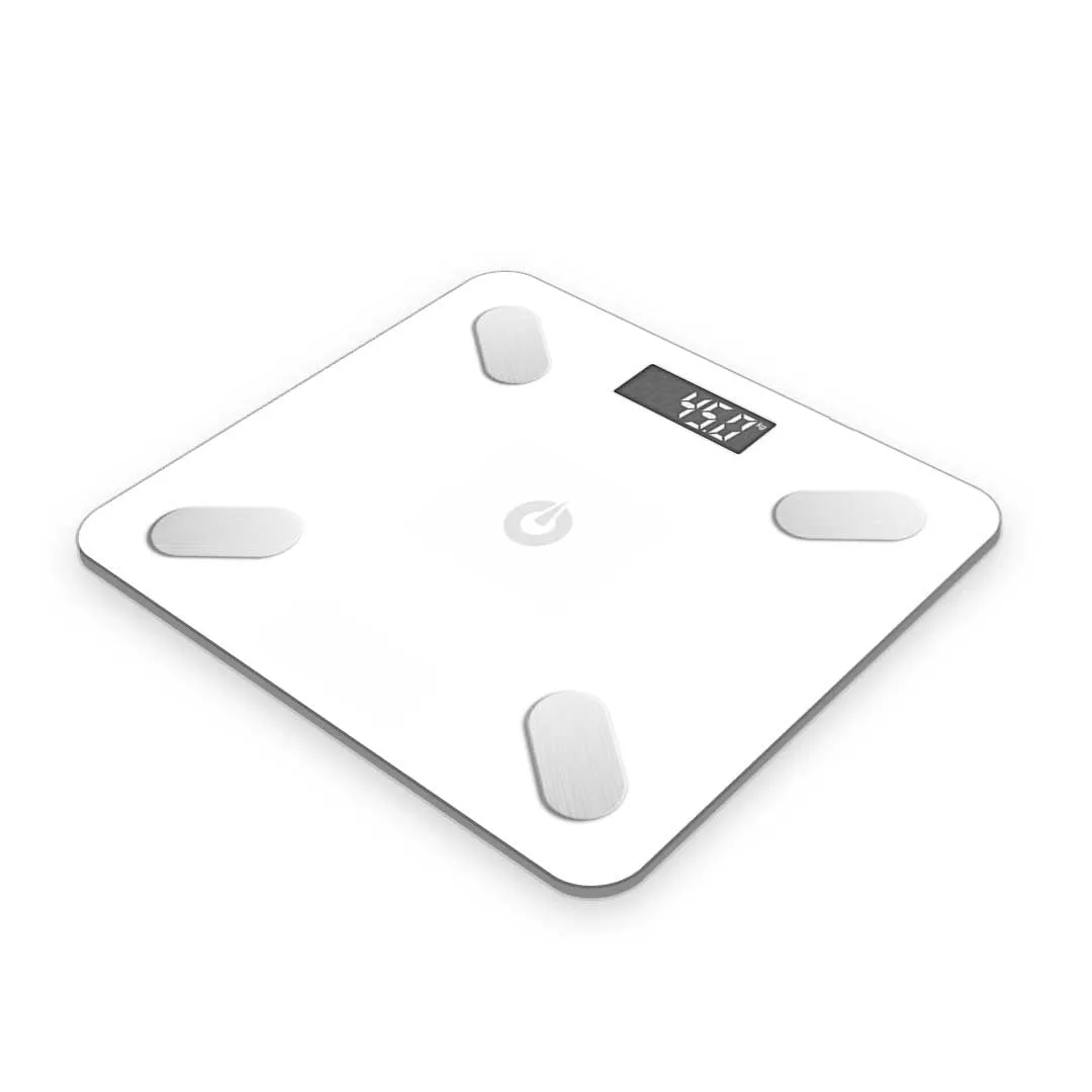 SOGA 2X Wireless Bluetooth Digital Body Fat Scale Bathroom Weighing Scales Health Analyzer Weight White