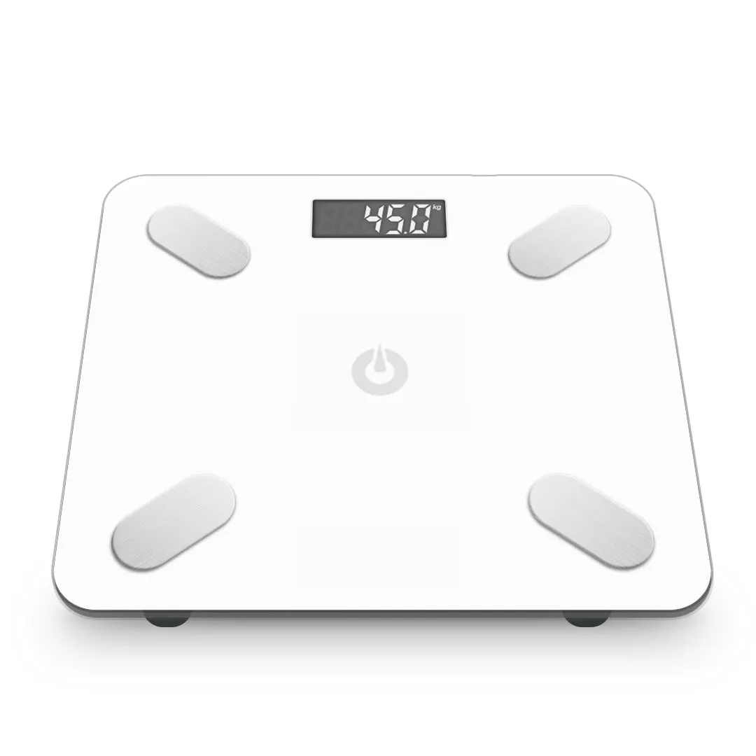 SOGA Wireless Bluetooth Digital Body Fat Scale Bathroom Weighing Scales Health Analyzer Weight White