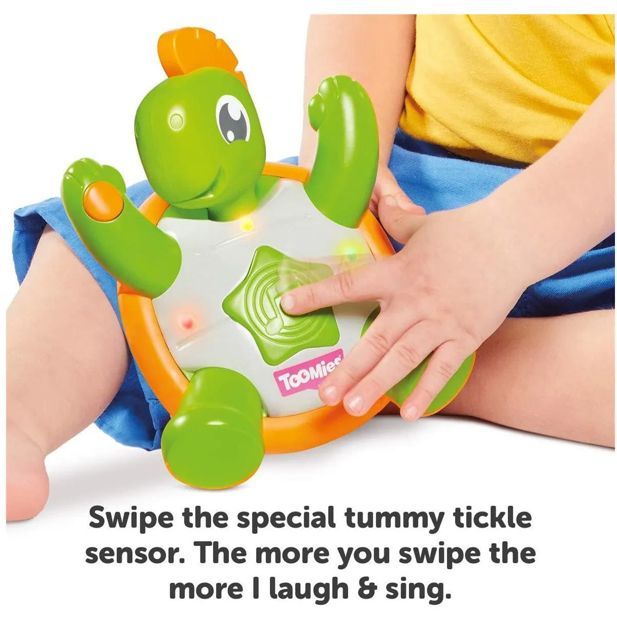 Tomy Toomies Tickle Time Turtle Baby Toy