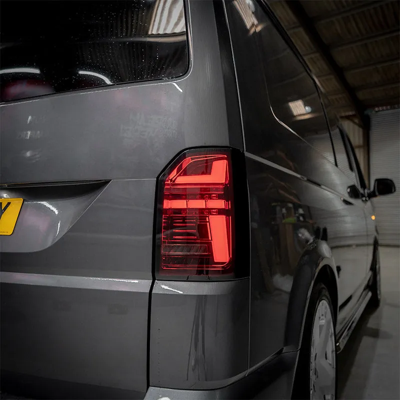 VW T6.1 – Rear Lights – Sequential Indicator – LED – Tailgate – Red Smoke