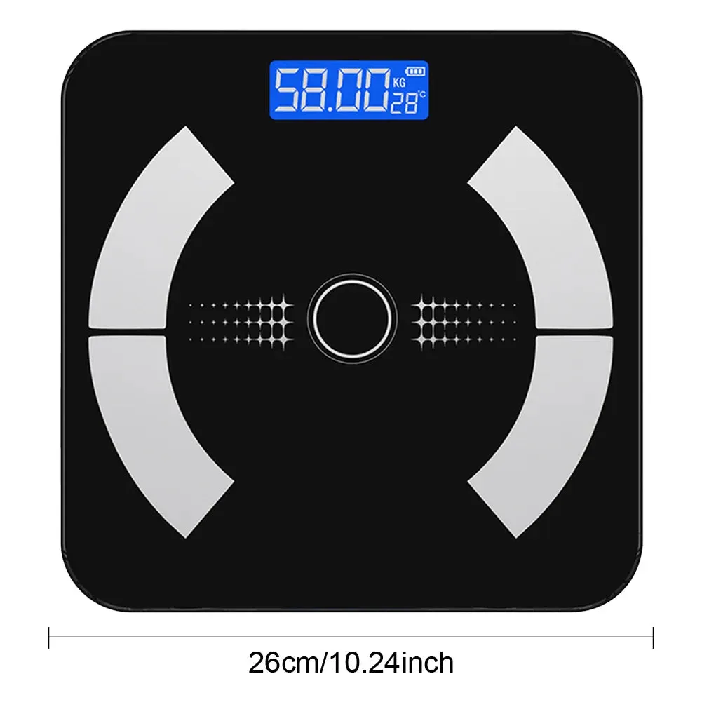 Wireless Bluetooth Weight Scale with Smartphone APP -Compatible - Body Composition Muscle Mass/Fat Analyzer - BMI BMR.