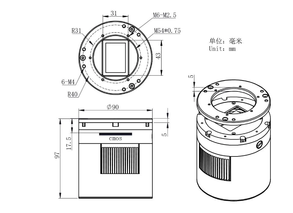 ZWO ASI6200MC Pro Cooled Color Camera